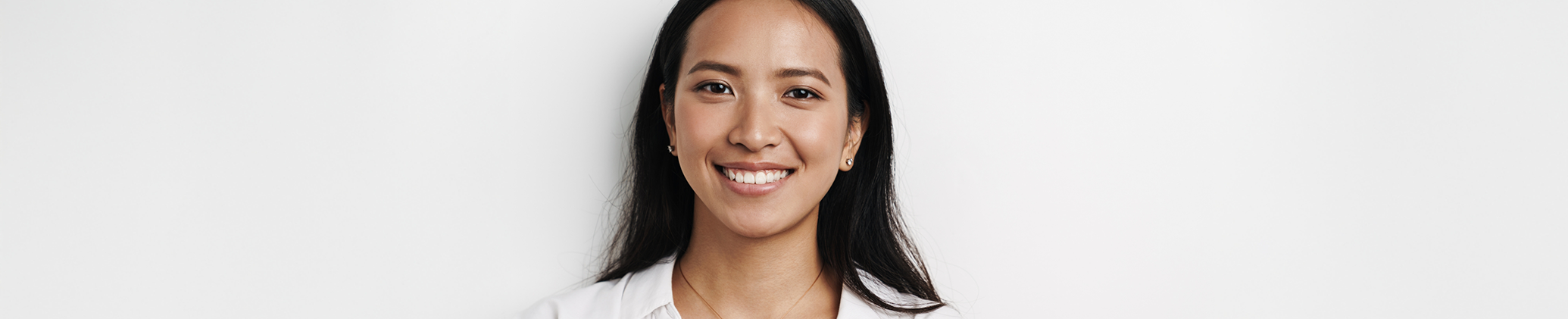 Young woman grinning after treatment with Bio Fillers in Port Charlotte