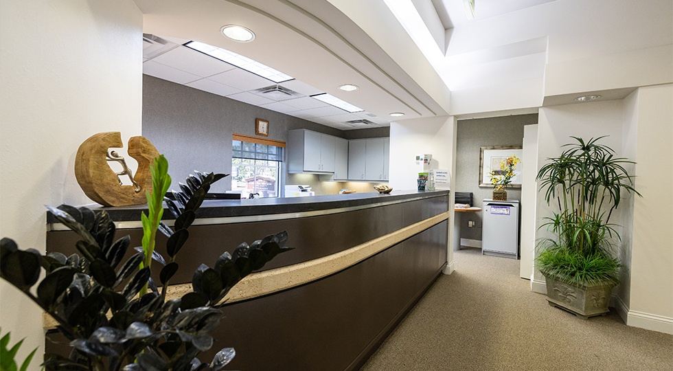 Reception area inside of Caring Way Esthetics of Port Charlotte